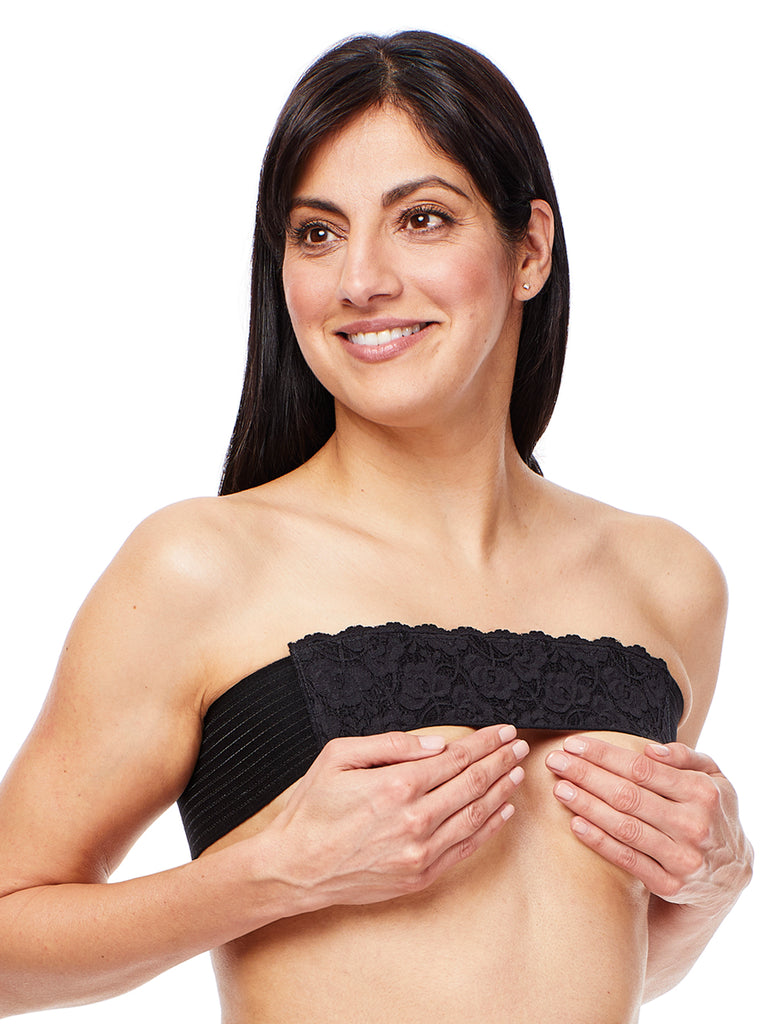 Black Breast Wrap W/Lace #225 (12-pack)