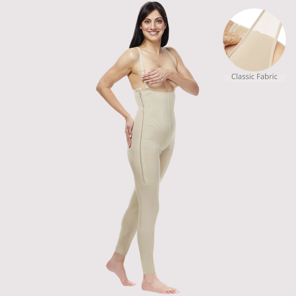 REF: 8036 Slimming Braless Body Shaper, ends just below the knee, abdominal  control. Ultra-flat front