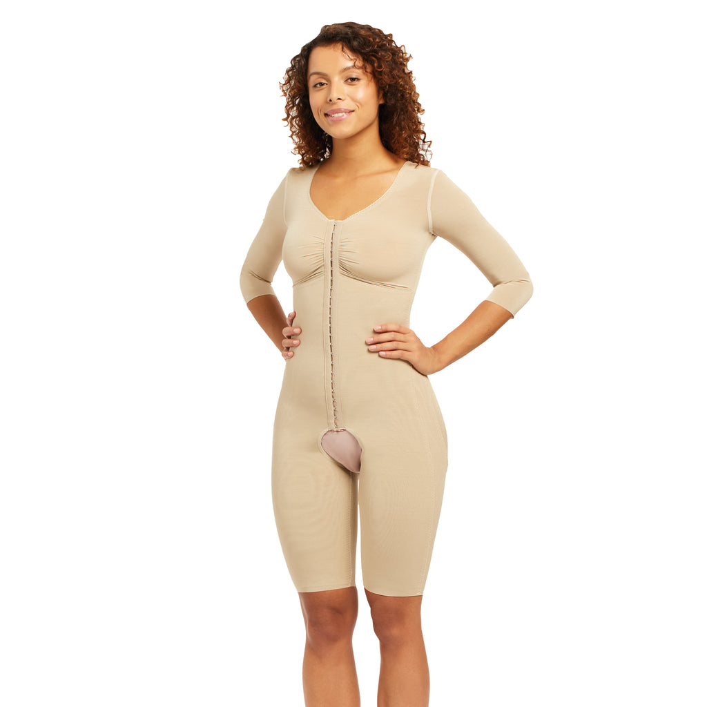 Boiiwant Ladies Breathable Shapewear, 4 In 1 Solid Color Front