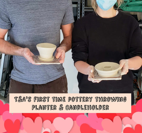 Valentine's day pottery throwing