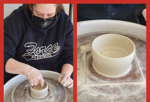 making a bowl