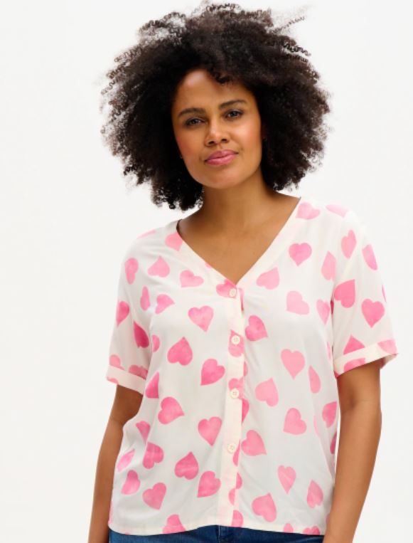 HATTY PINK HEARTS TOP