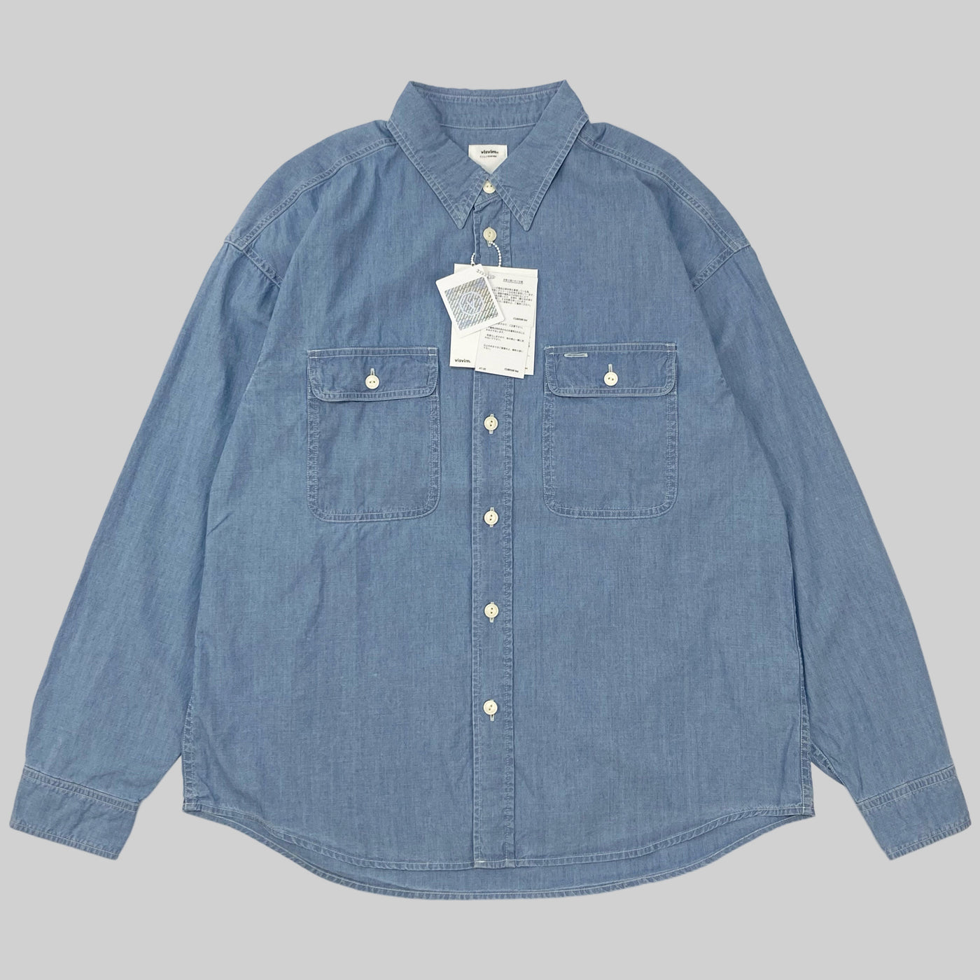 visvim 2022SS B.D SHIRT L/S 2 LT. BLUE 青 | monsterdog.com.br