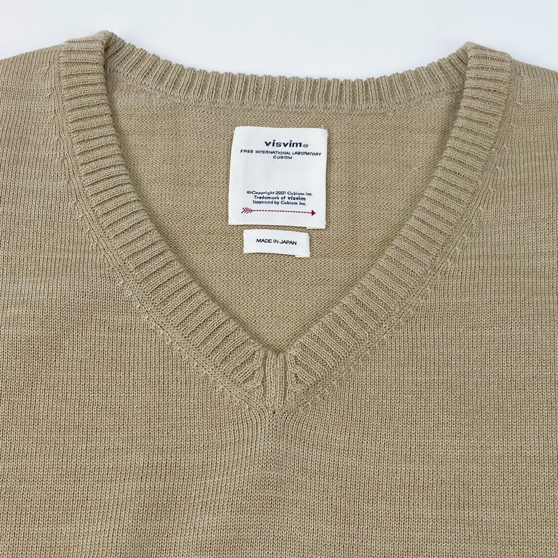 発売モデル visvim新品紙タグ付属品付き⭐️AMPLUS V-NECK KNIT L S