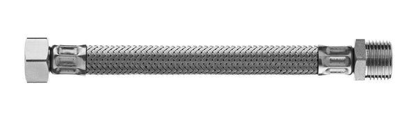 Flexible Inox Ø11mm intérieur F-F 1/2 (15/21) Longueur 120cm