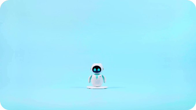Eilik - Robot nhỏ nhắn với biểu cảm tự nhiên: vui vẻ, tức giận, buồn bã.