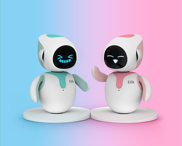 Cute Electronic Cute Robot Pets Toys with Intelligent and Interactive |  Abundant Emotions, Idle Animations, Mini-Games | Desk Decoration, Unique