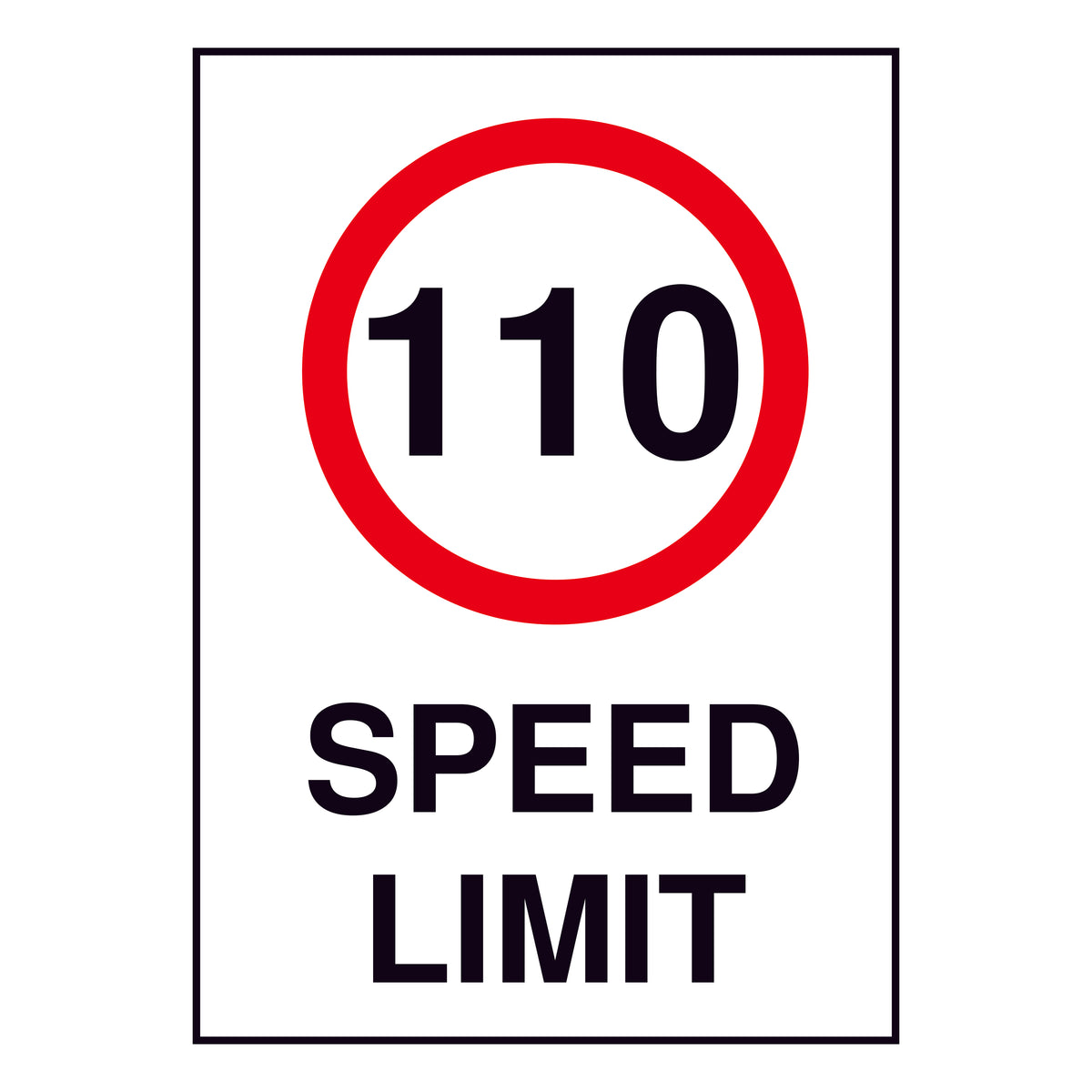 110KM Speed Limit – Online NZ Signs