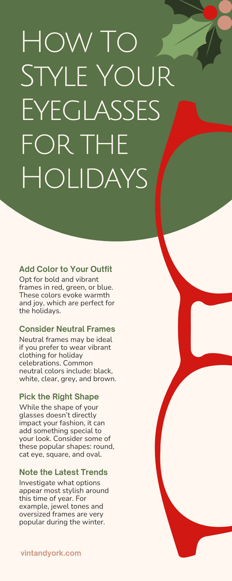 How To Style Your Eyeglasses for the Holidays