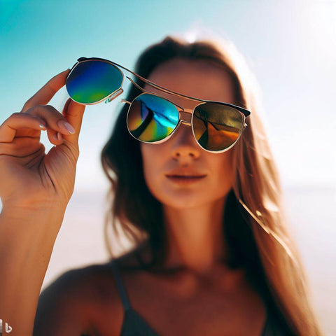 How to Tell if Sunglasses Are Polarized - A Woman Holding A Polarized Sunglasses Under The Sun