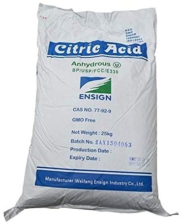 Acido Citrico Monoidrato Kg. 25 - E330 - Food Grade Ensign Venduto Da —  isola verde