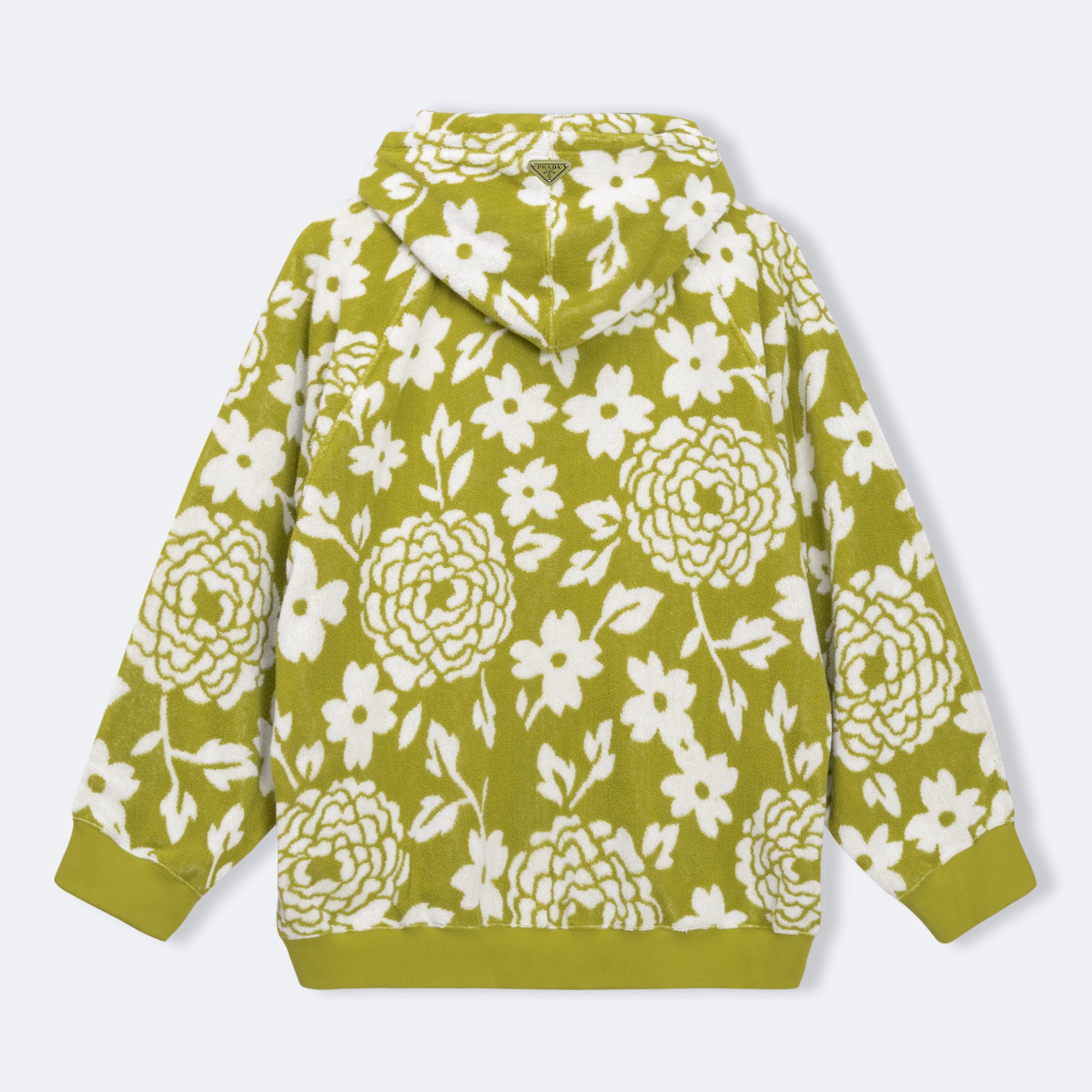 PRADA | Floral Print Fleece Hoodie – Wear Wolf Store