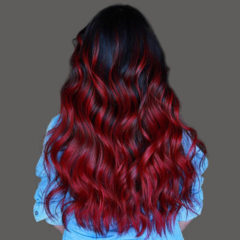 Why Black Hair with Red Highlights is Trending