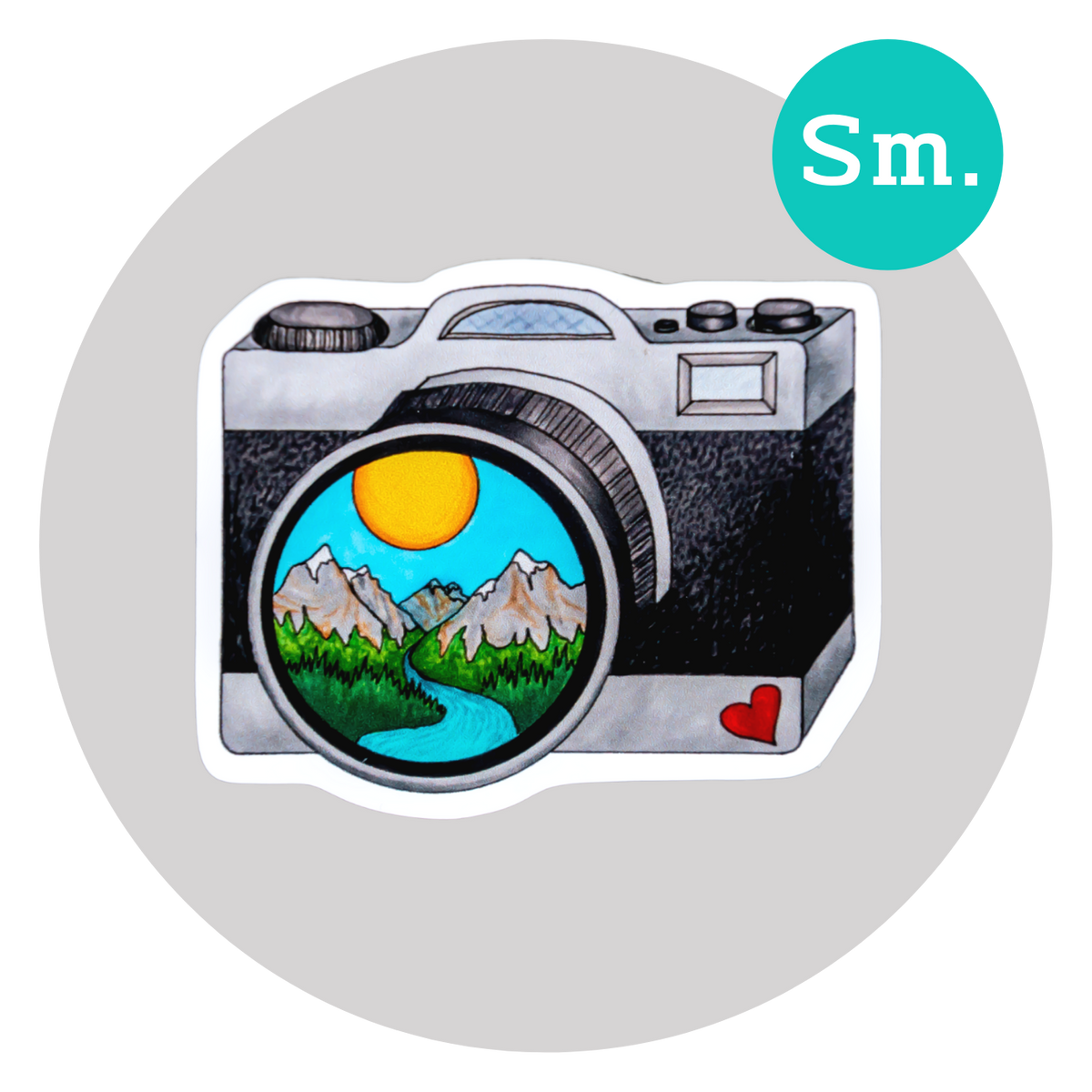 Love Photography Sticker  ⌲ Small 2.5"x2"