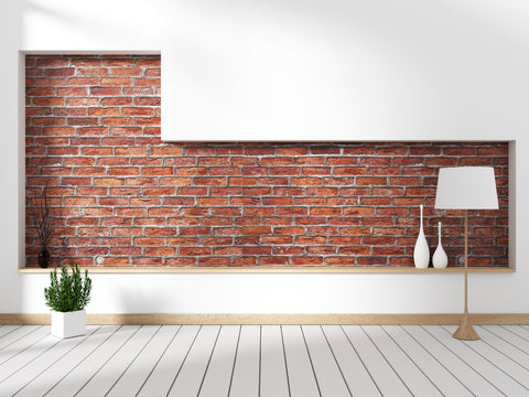 A brick wall feature
