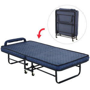 Widening single lunch break bed folding bed Foldable, spring mattress hotel hotel extra bed - baby magazin 