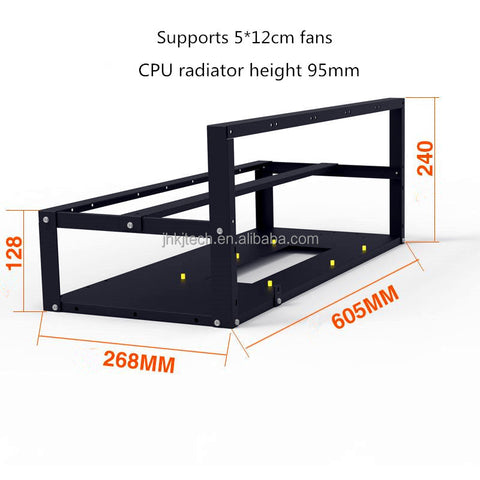 Hot Sale Product 8GPU Open Air Rig Frame Steel 8 GPU Rig Rack in stock baby magazin