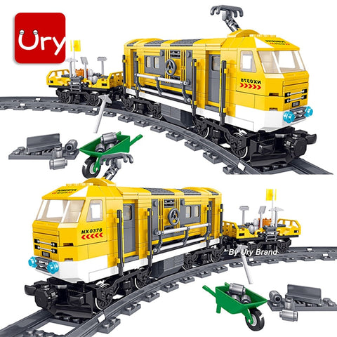Technical Electric Train Sets City Cargo Steam Railway Engineering Tracks Motor RC Car Building Blocks Toys for Kids Boys Gifts baby magazin
