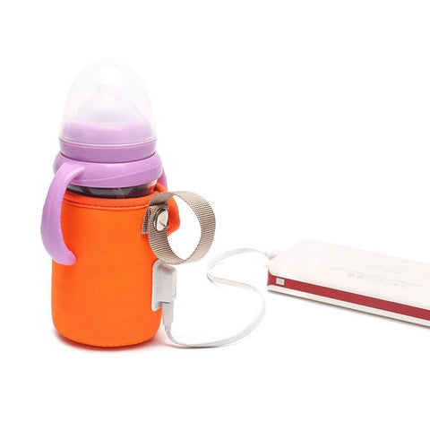 Travel Convenient Baby Bottle Accessories Insulation Cover Thermostat USB Heating Cup Cover Slip Insulation Cover baby magazin