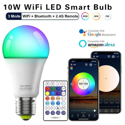 Wifi Smart LED Light Bulb E27 Dimmable Multicolor Bulb Smart Home Amazon Alexa Echo Google Home IFTTT WiFi Smart LED Bulb Light baby magazin