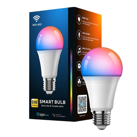 Wifi Smart wipro led bulb  7w 9w 10w 12 w 15w  smart light bulb with google alexa baby magazin