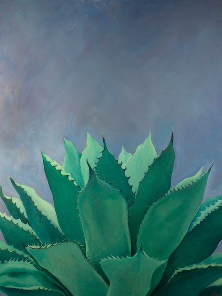 tall agave oil painting by marissa joyner studio