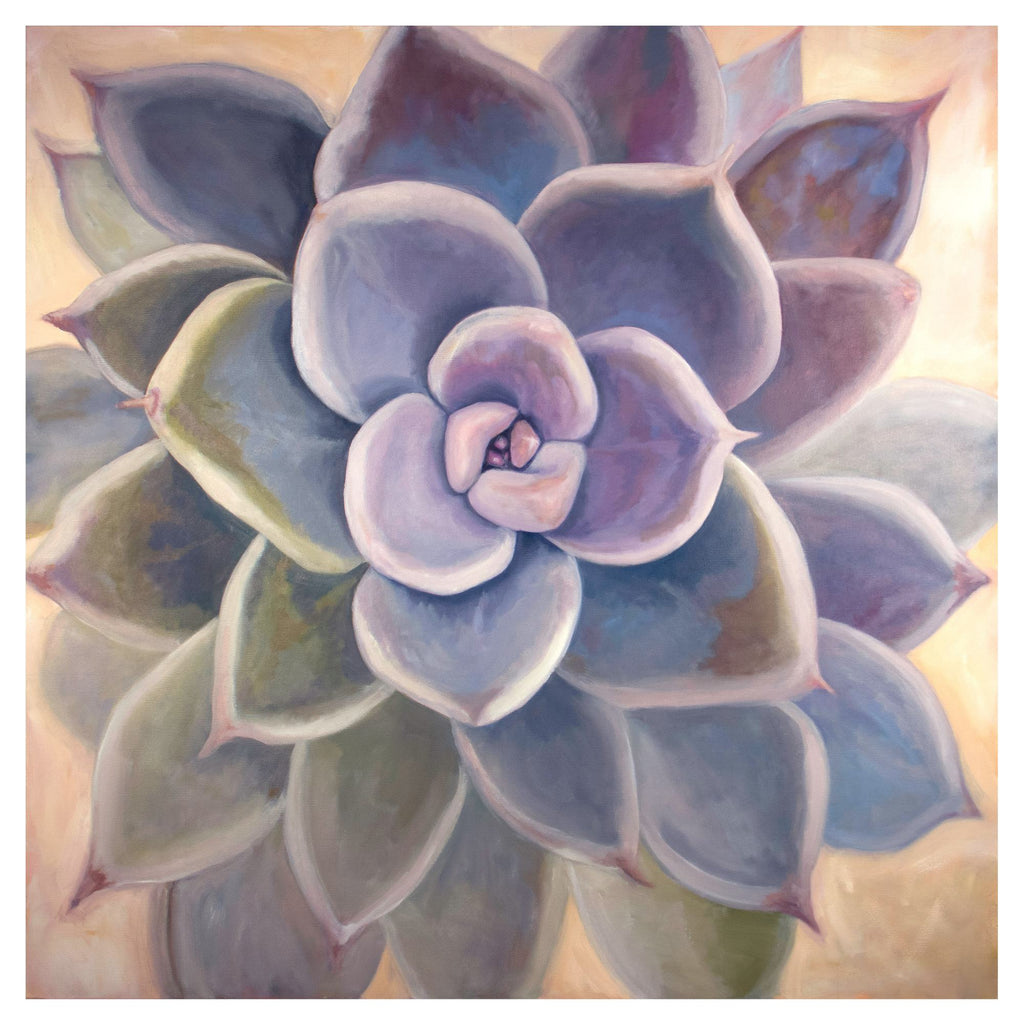 echeveria succulent painting by marissa joyner studio