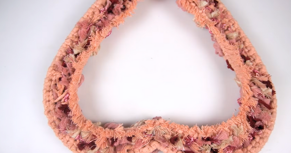 Bochiknot macrame rose knot heart-shaped wreath pattern DIY tutorial for macrame beginners