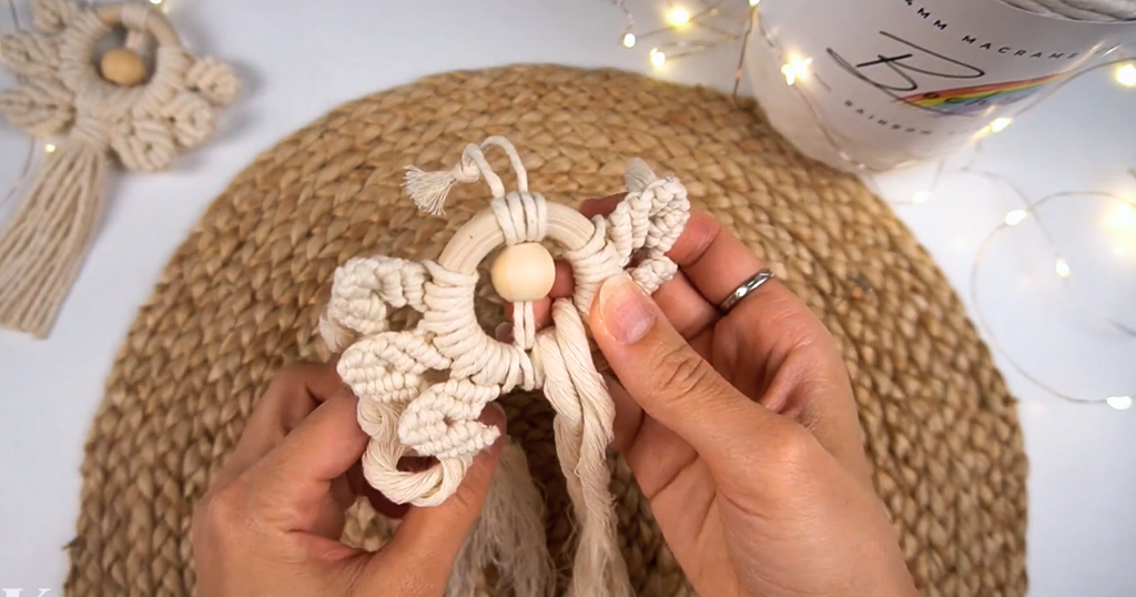 Bochiknot macrame Christmas Angel with wings DIY Pattern