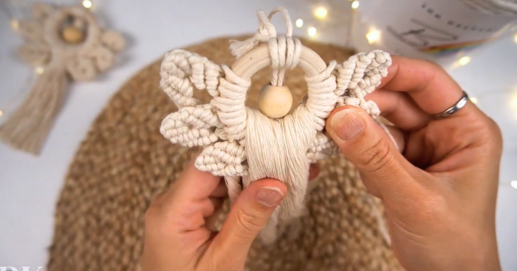 Bochiknot macrame Christmas Angel with wings DIY Pattern