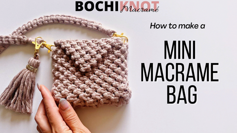 Did you know it's super easy to make your own gorgeous Macrame bag?  Luckily, it only takes a few basic knots to get st… | Macrame patterns, Macrame  bag, Macrame diy