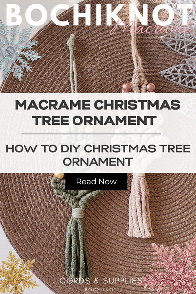 Bochiknot macrame Christmas tree ornament