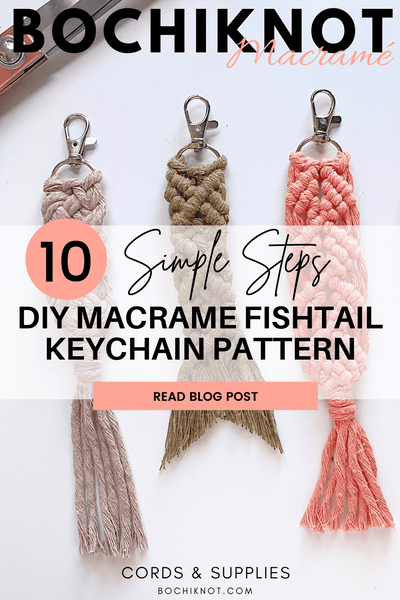 A DIY Macrame Keychain Tutorial: Easy and Beginner-friendly - Fish