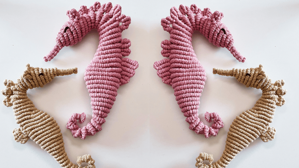 Bochiknot macrame seahorse pattern design