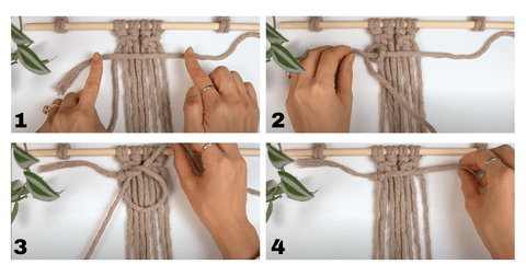 How to Tie a Horizontal Double Half Hitch Knot Step-by-Step