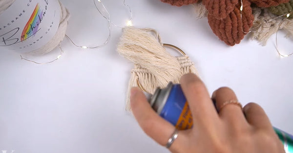 Simple & Beautiful DIY Macrame Angel Ornament on a Ring