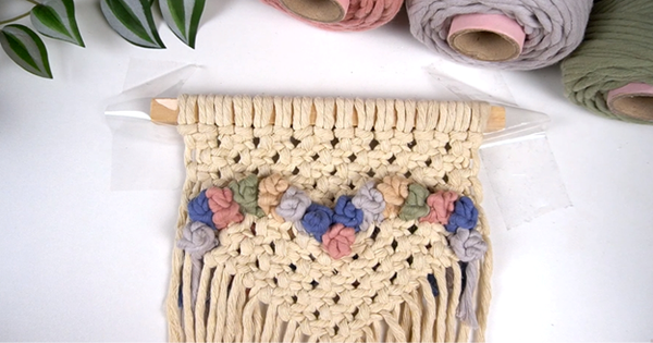 Bochiknot macrame cord how to macrame a heart-shaped wall hanging