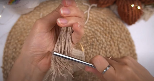 Simple & Beautiful DIY Macrame Angel Ornament on a Ring