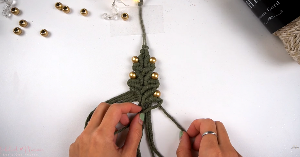 Bochiknot macrame Christmas Tree Ornament