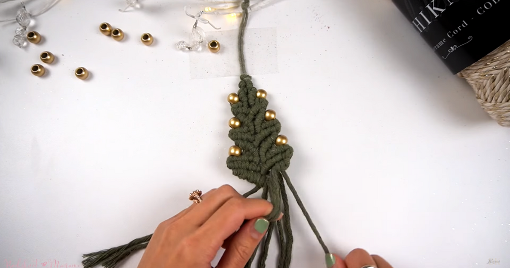 Bochiknot macrame Christmas Tree Ornament