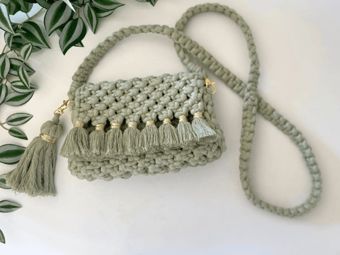 Macrame Crochet Bag - Textured Tote Bag Tutorial - Easy Pattern - YouTube