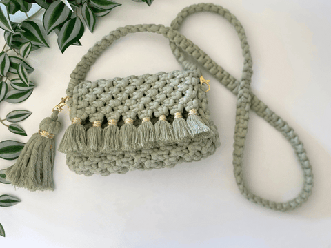 Bochiknot macrame boho cross body bag step by step