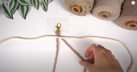 DIY Macrame Kit, Chakra Macrame Wall Hanging Pattern Materials 