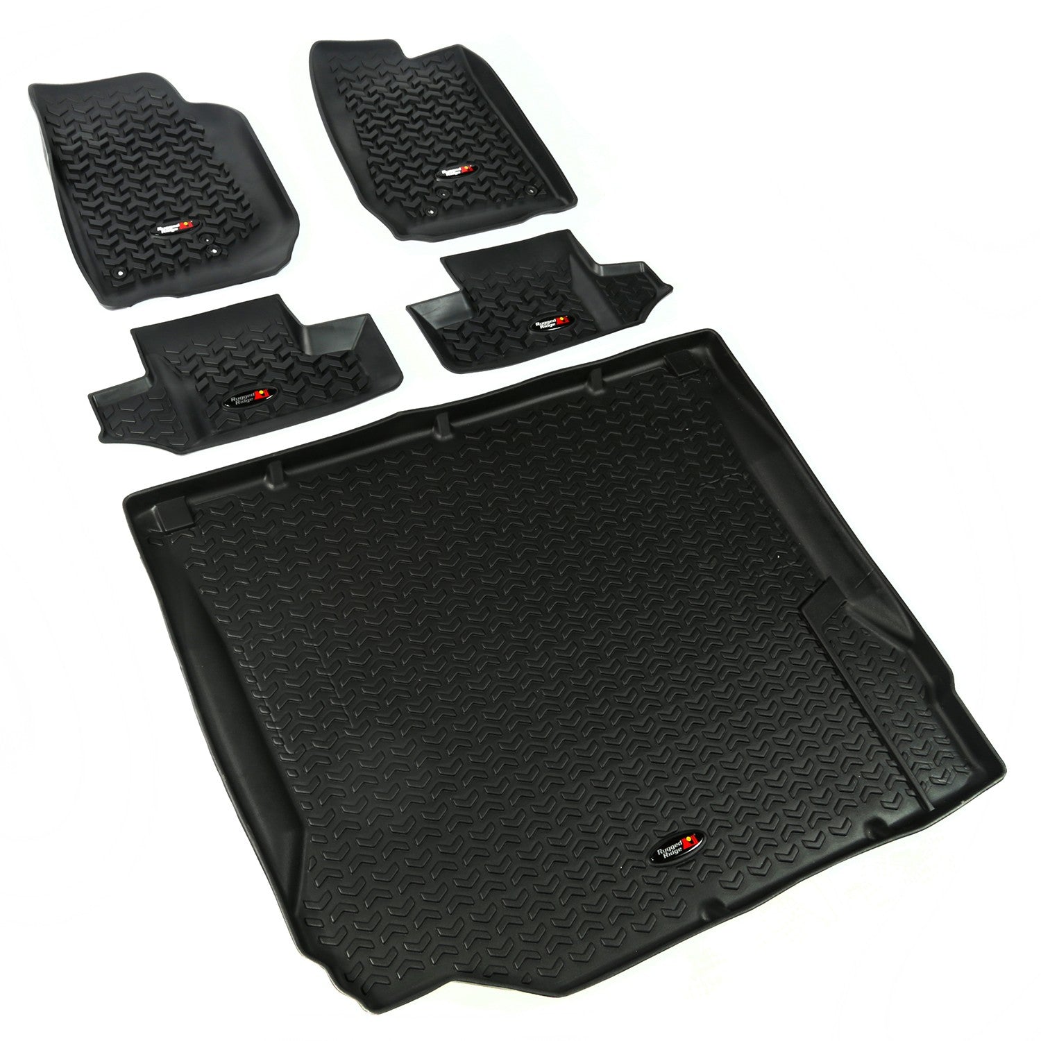 Rugged Ridge 12988.10 Floor Liner Kit Fits 1997-2006 Jeep Wrangler