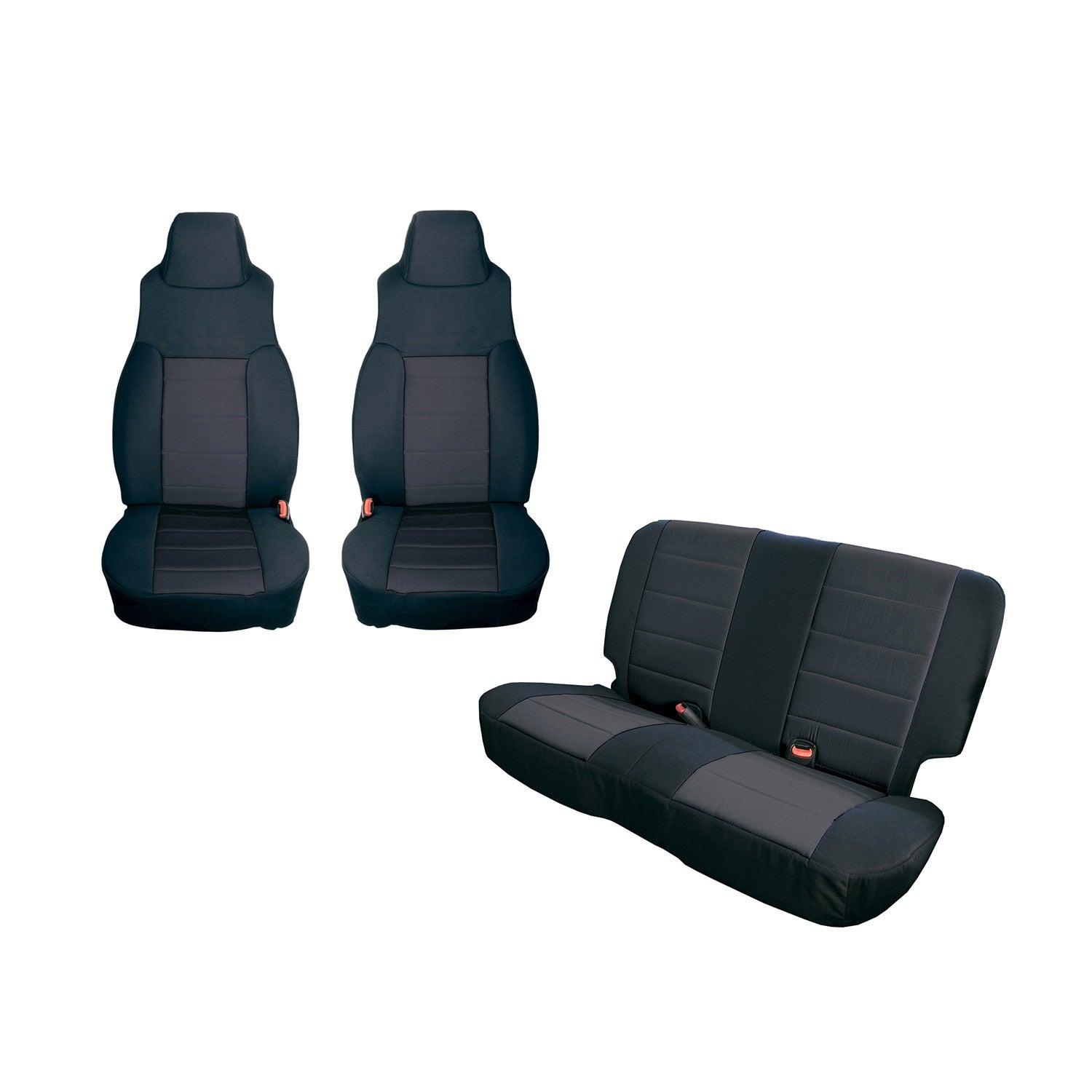 Rugged Ridge  Seat Cover Kit Black/Gray Fits 2003-2006 Jeep Wr –  PVE OffRoad