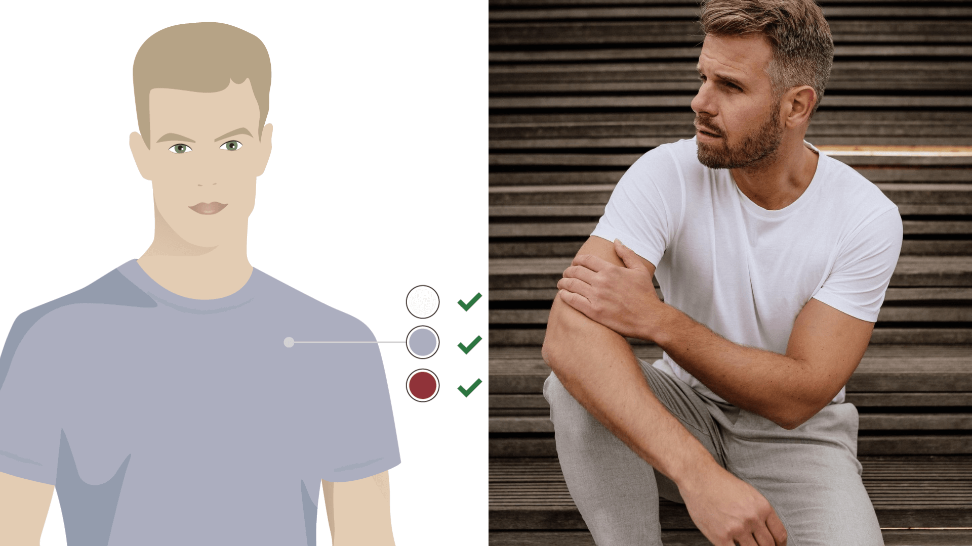 How to find your skin undertone to match a T-shirt