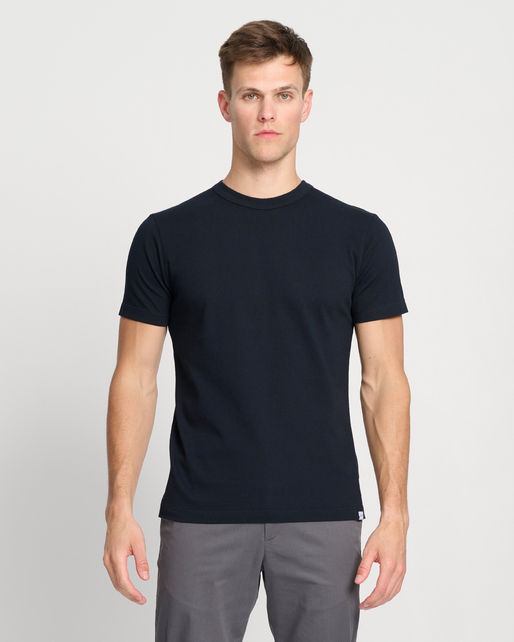 The Heavyweight T-Shirt for Men in Navy | Quality Winter Cotton Tee