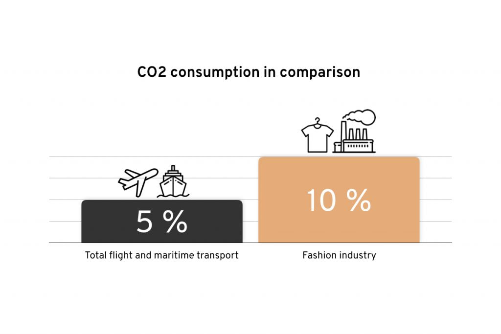 The environmental impact of the fast fashion industry | Infographic & Stats