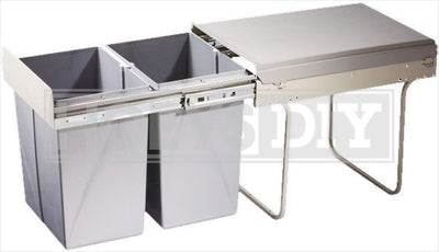 400mm Pull Out Double Bin 2 x 20ltr