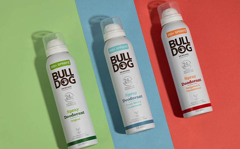 Bulldog Spray Deodorant Range